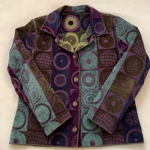 Winding River reversible button up jacket.